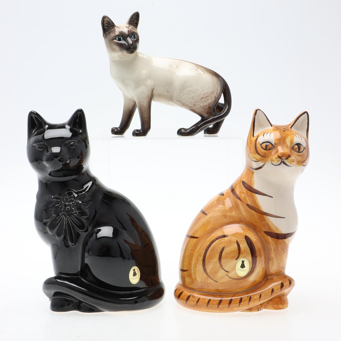 FIGURINES, 3 cats, Beswick & Torekov.