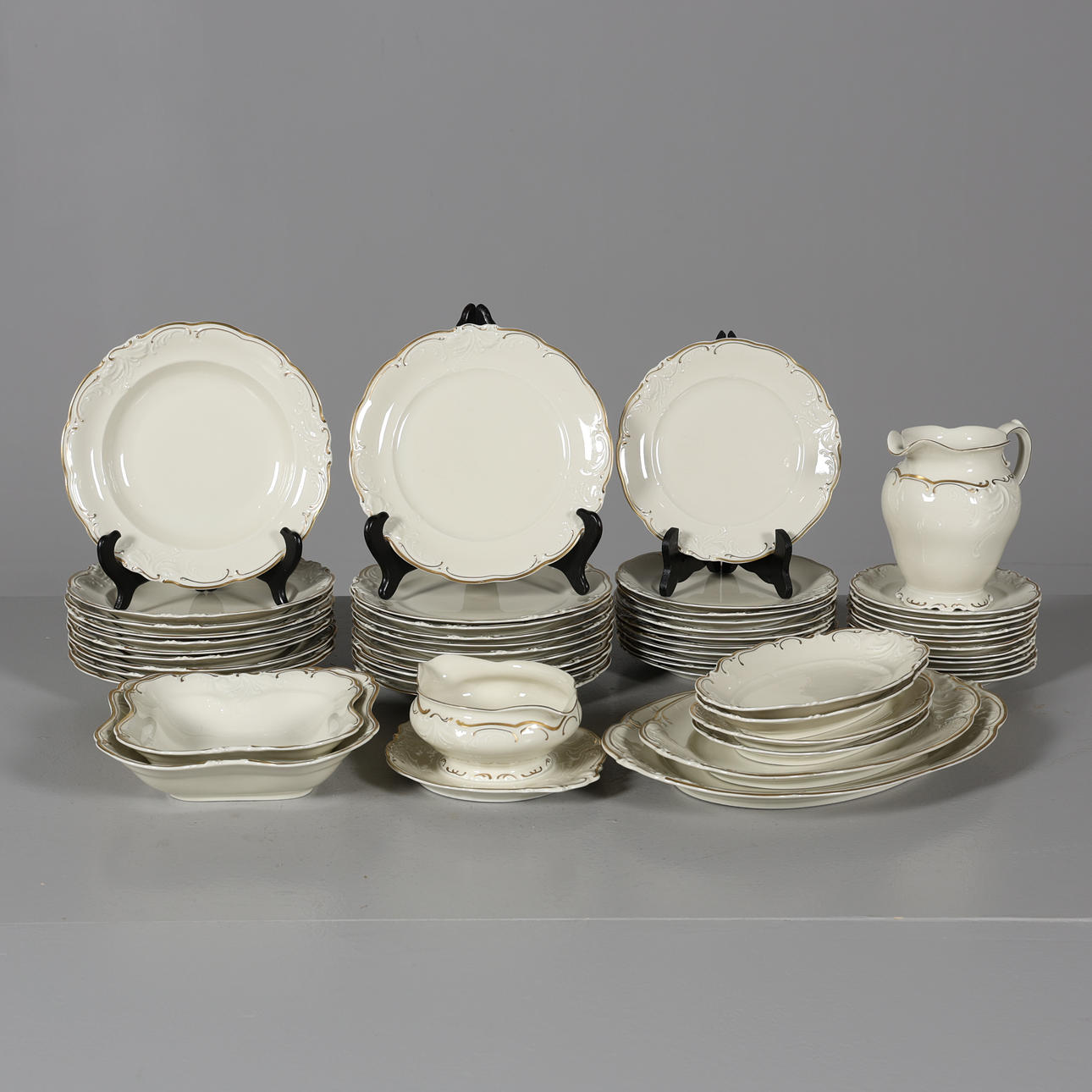 A 53-piece tableware set, KPM, Poland.