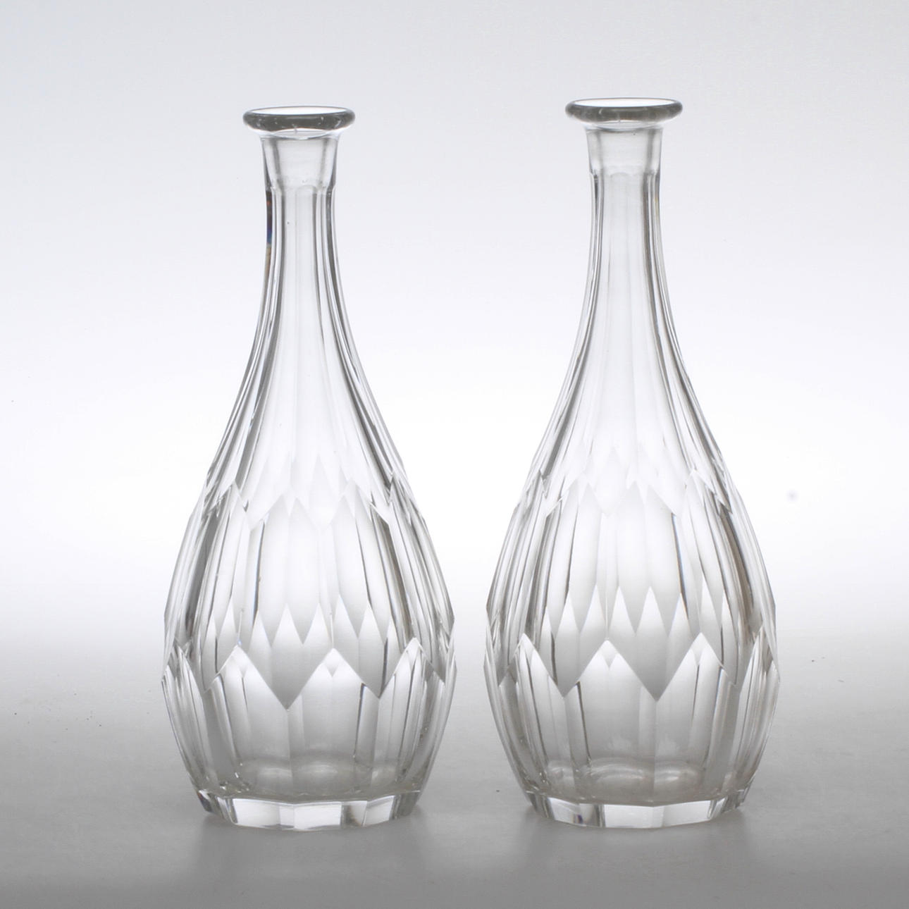 KARAFFER, 1 par, glas, Orrefors.