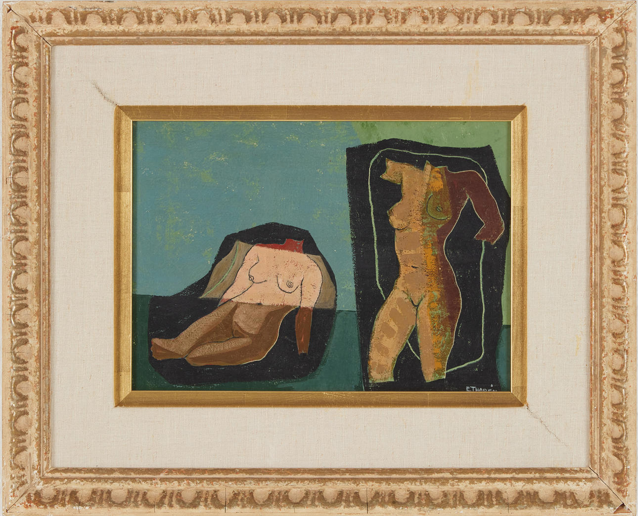 ESAIAS THORÉN. “Fragment”, oil on panel.