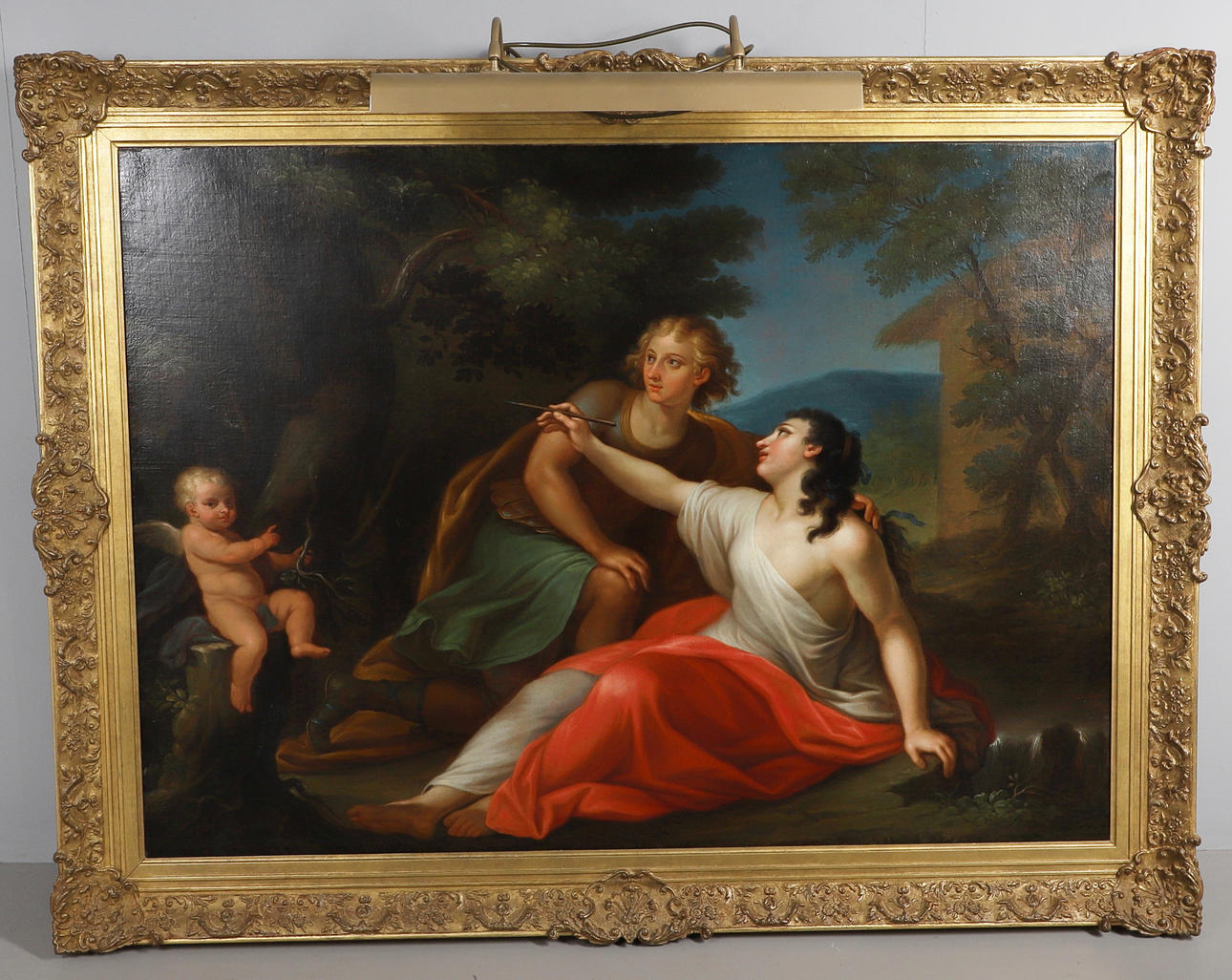CIRCLE OF LAURENT DE LA HYRE (1606-1656). CIRCLE OF LAURENT DE LA HYRE - 'ANGELICA & MEDORA.