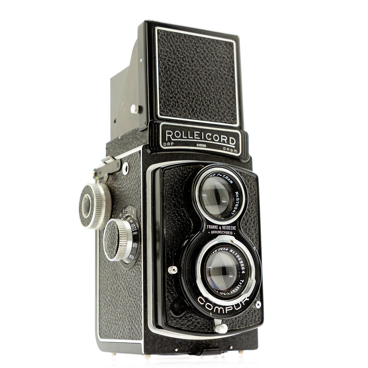 Rolleicord IIb Model 3 (SN 616566), 6x6 medium format two-eye camera.
