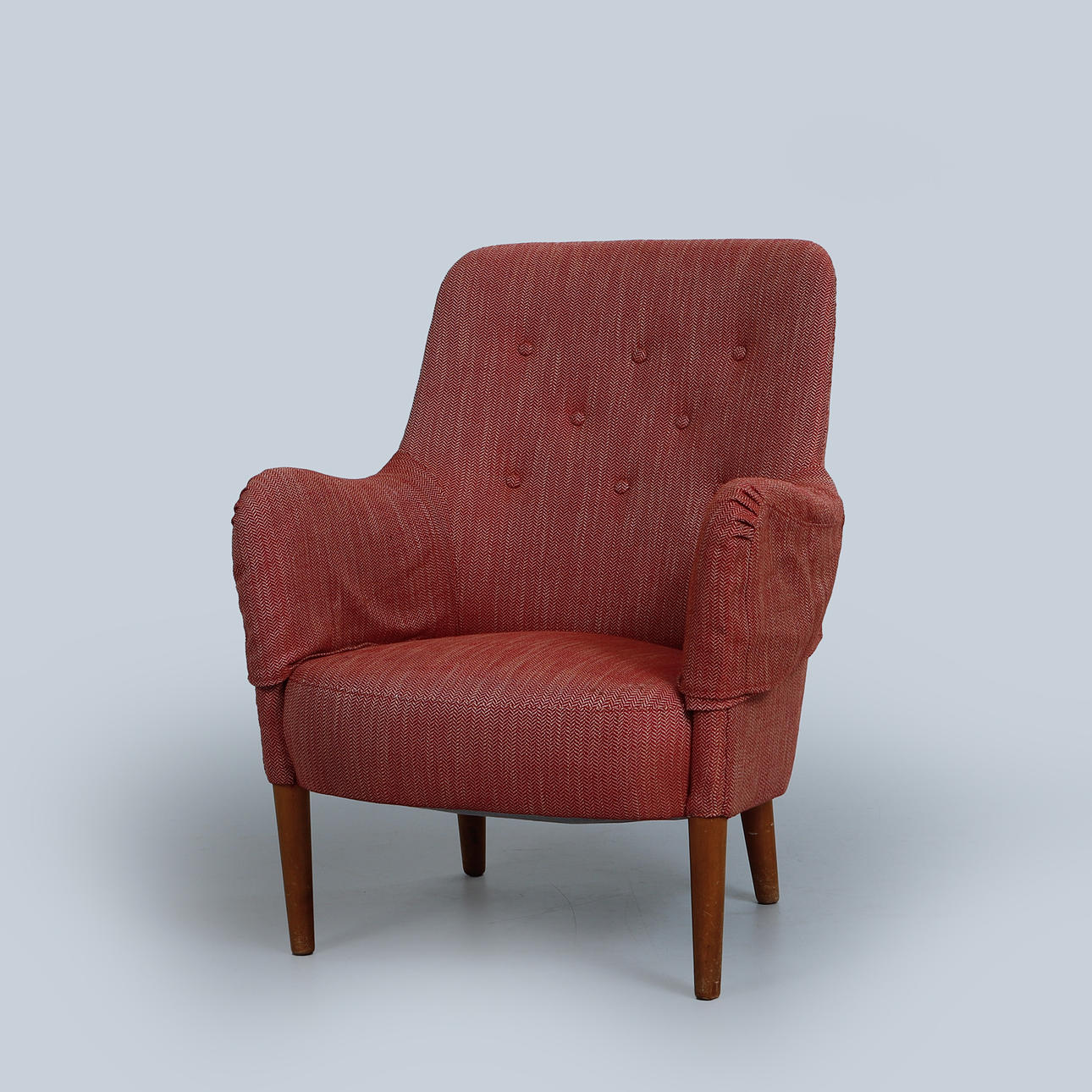 CARL MALMSTEN. Sessel, „Samsas“, Marke CM.