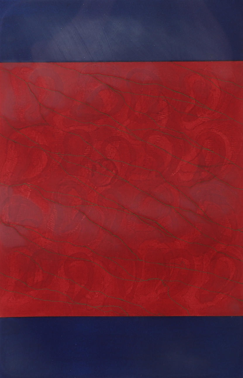 LISBETH GRÄGG. Composition, lithograph in colours, indistinctly signed.