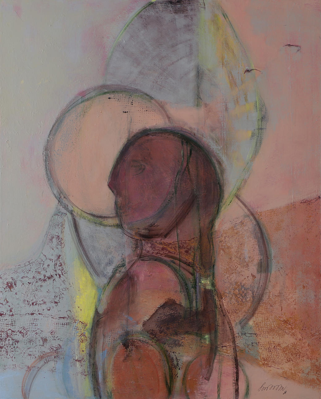 OIDENTIFIERAD KONSTNÄR. “Shaman”, oil on canvas, indistinctly signed.