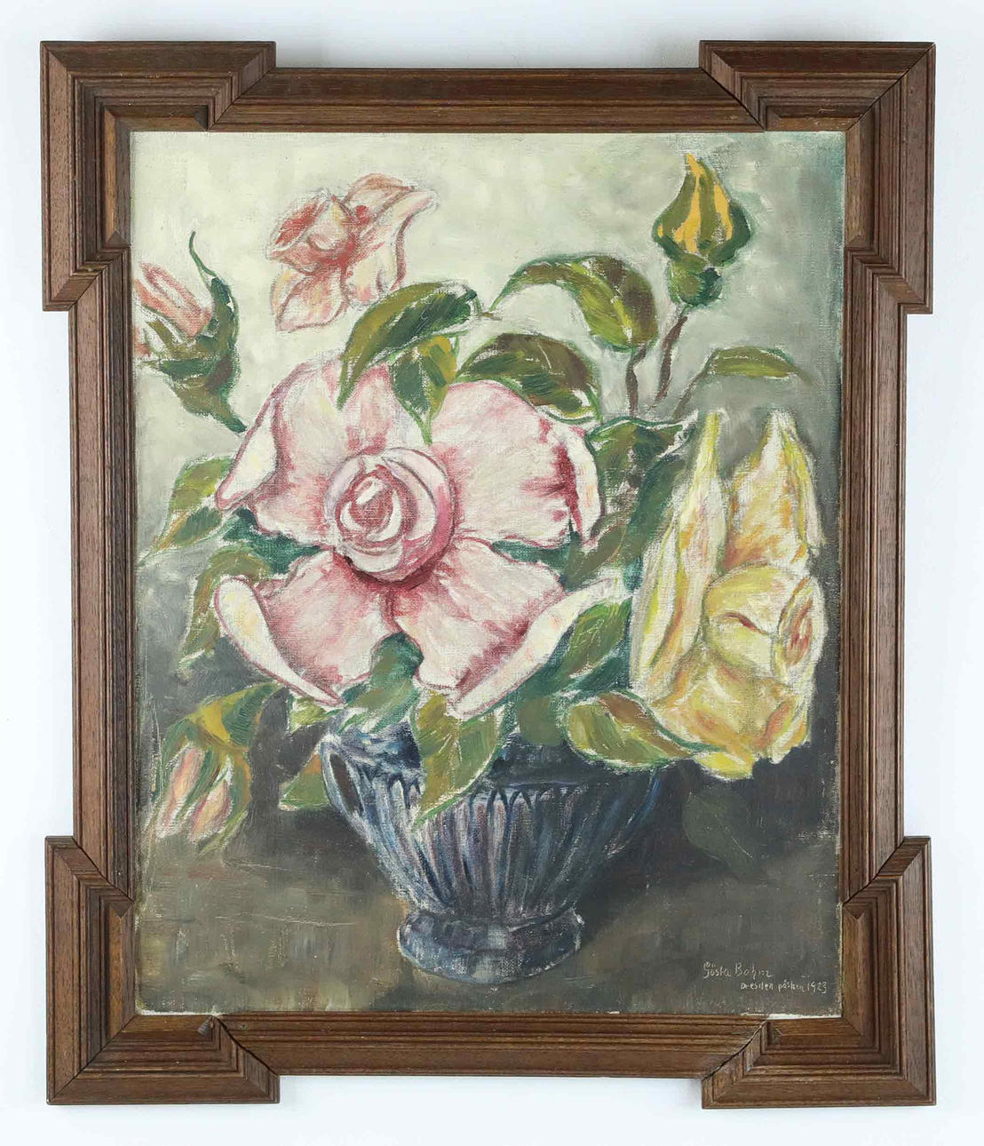 GÖSTA BOHM. Oil on canvas, Dresden, Easter 1923.