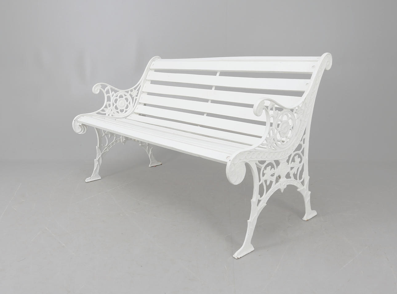 TRÄDGÅRDSSOFFA, gjutjärn och trä, 1900-tal.