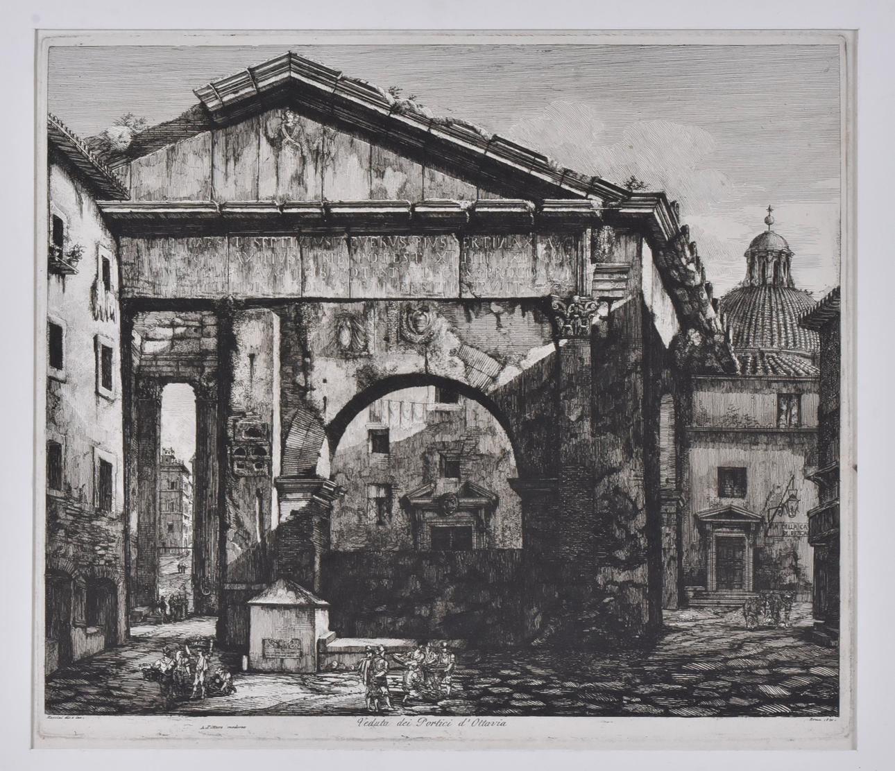 LUIGI ROSSINI. Etching.