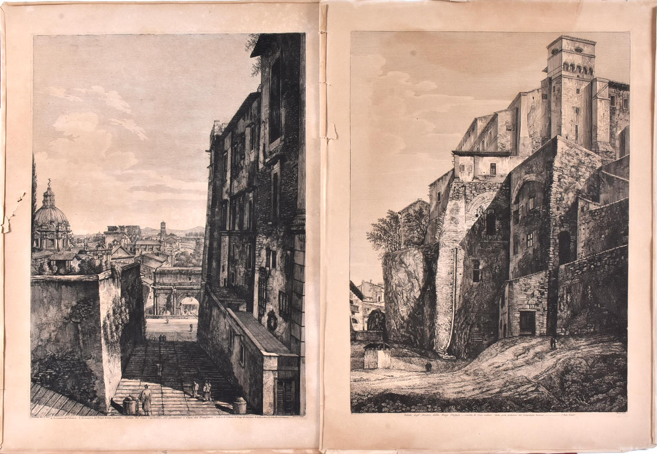 LUIGI ROSSINI. Ætsninger, 2 stk.