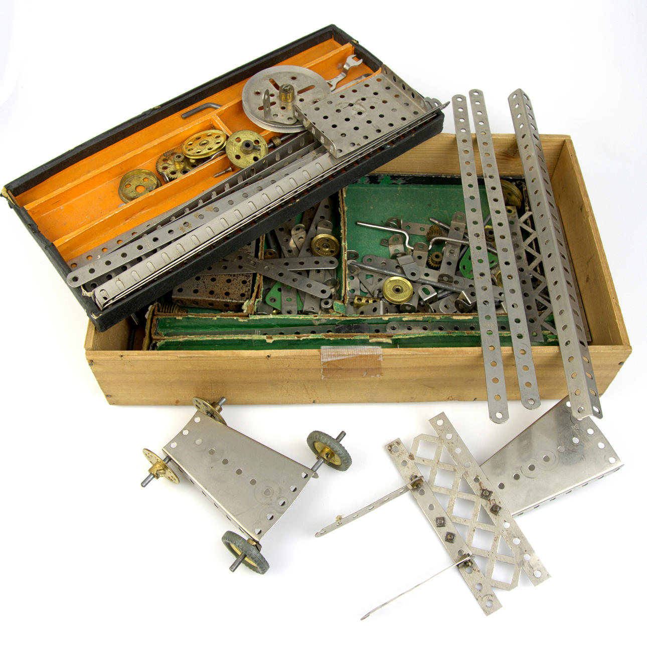 MECCANO, diverse dele, 1950s/60'erne.