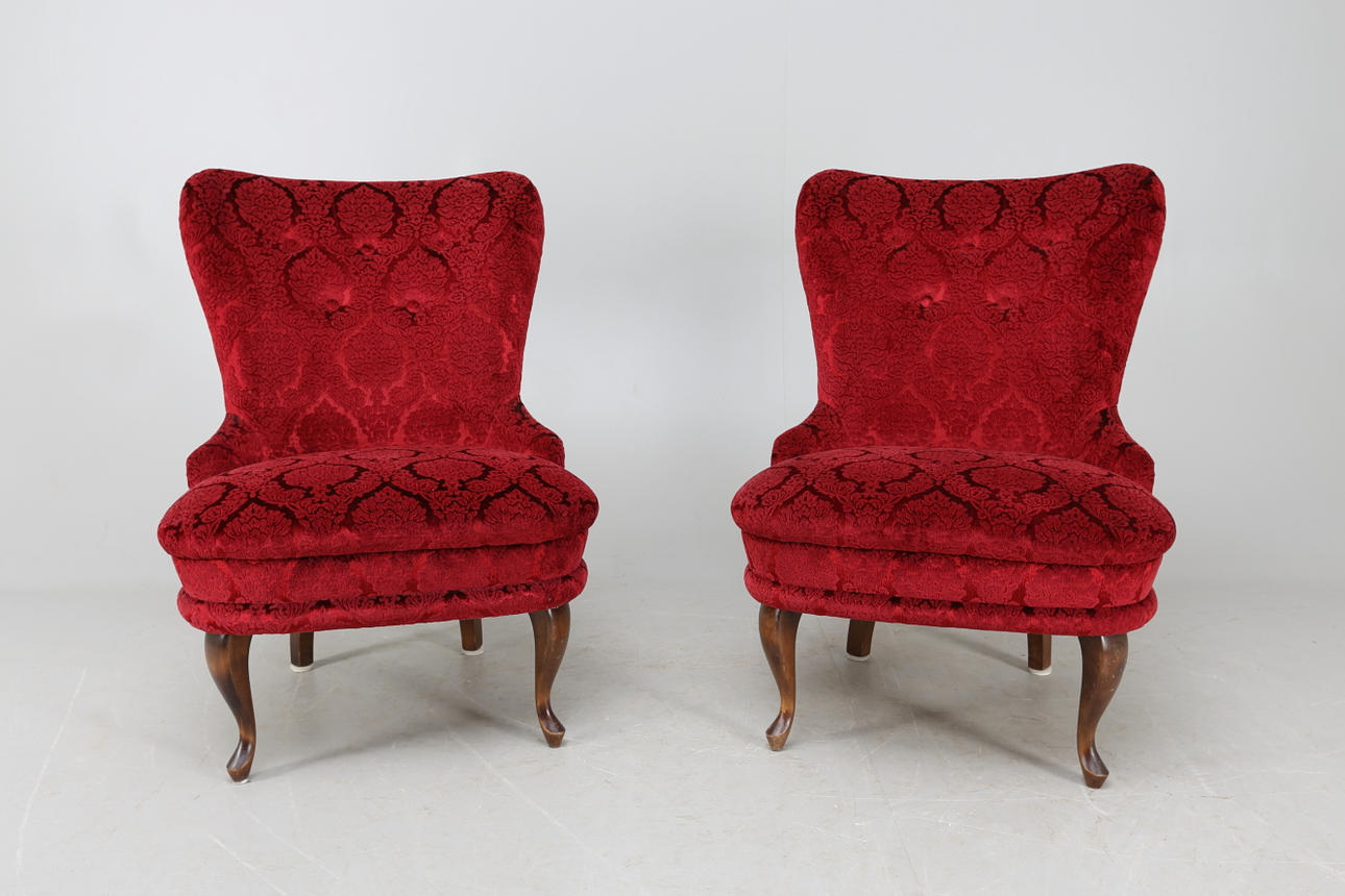 EMMAFÅTÖLJER, 1 par, 1900-tal.