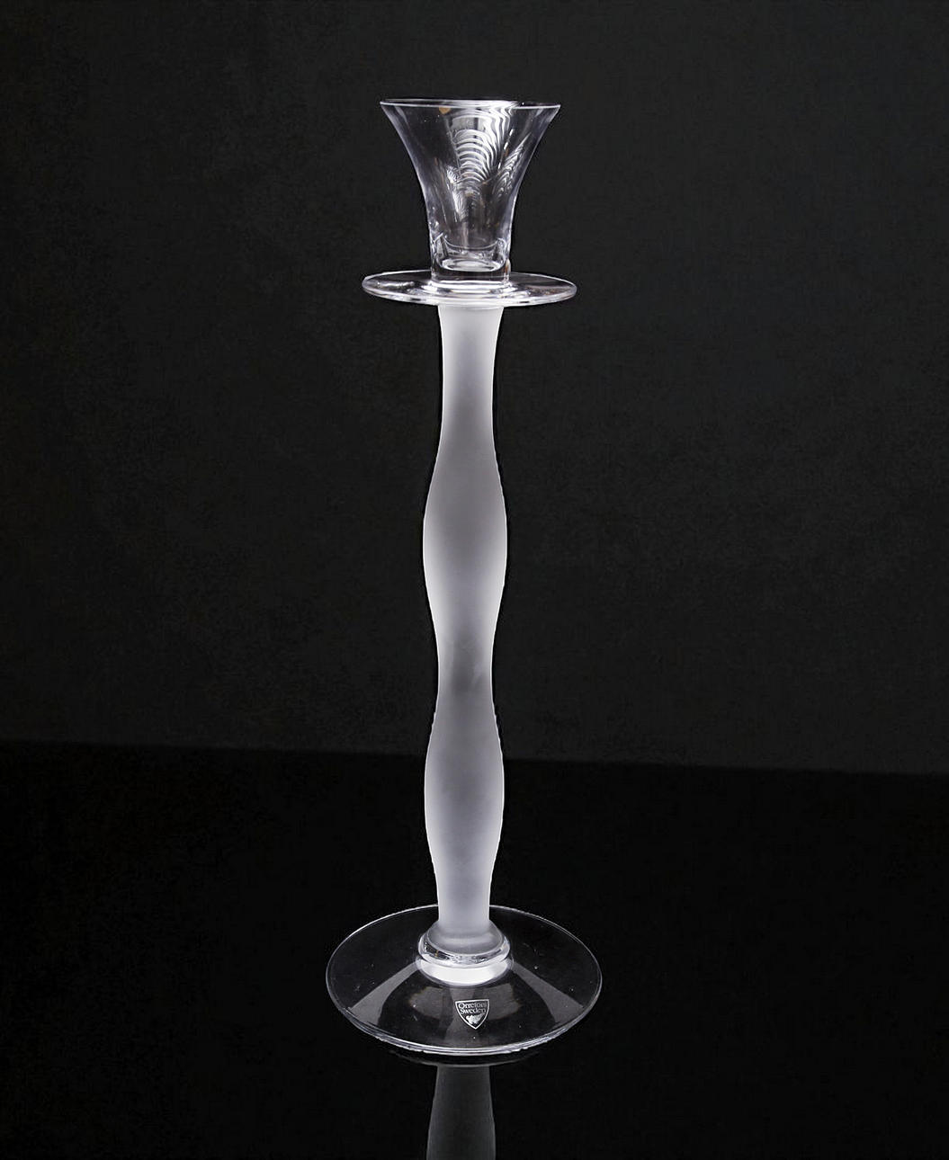 ANNE NILSSON, a “Celeste” candlestick from Orrefors.