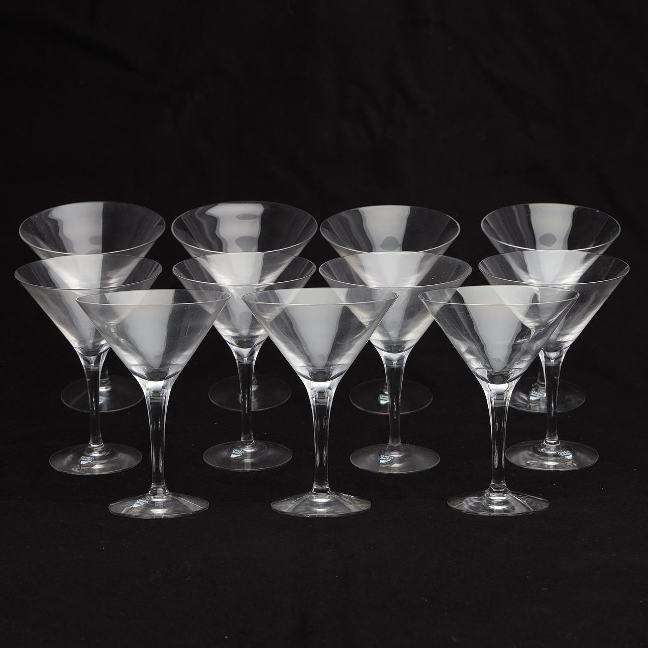 MARTINIGLAS, 11 Stück, Orrefors.