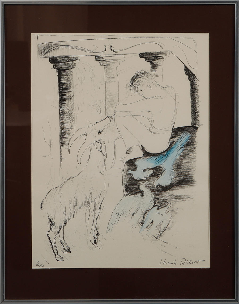 HENRIK ALLERT. Three colour lithographs, signed and numbered 2/50.