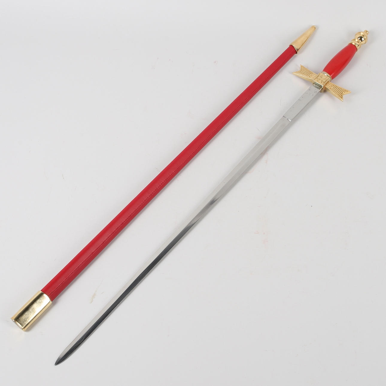 A red masonic sword, 20th century.