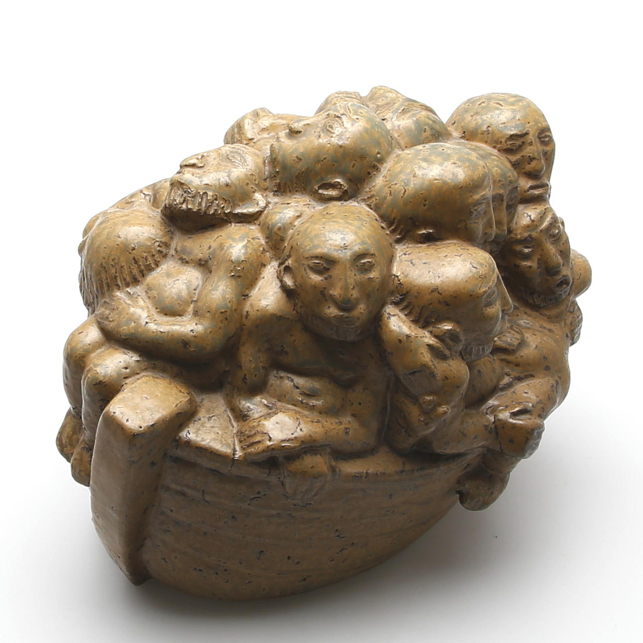 ÅKE HOLM. Skulptur 'Jona kastas i havet', 1950-tal.