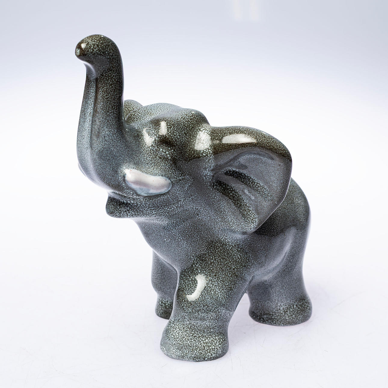 VICKE LINDSTRAND. Figurine, elephant, earthenware, Upsala-Ekeby.