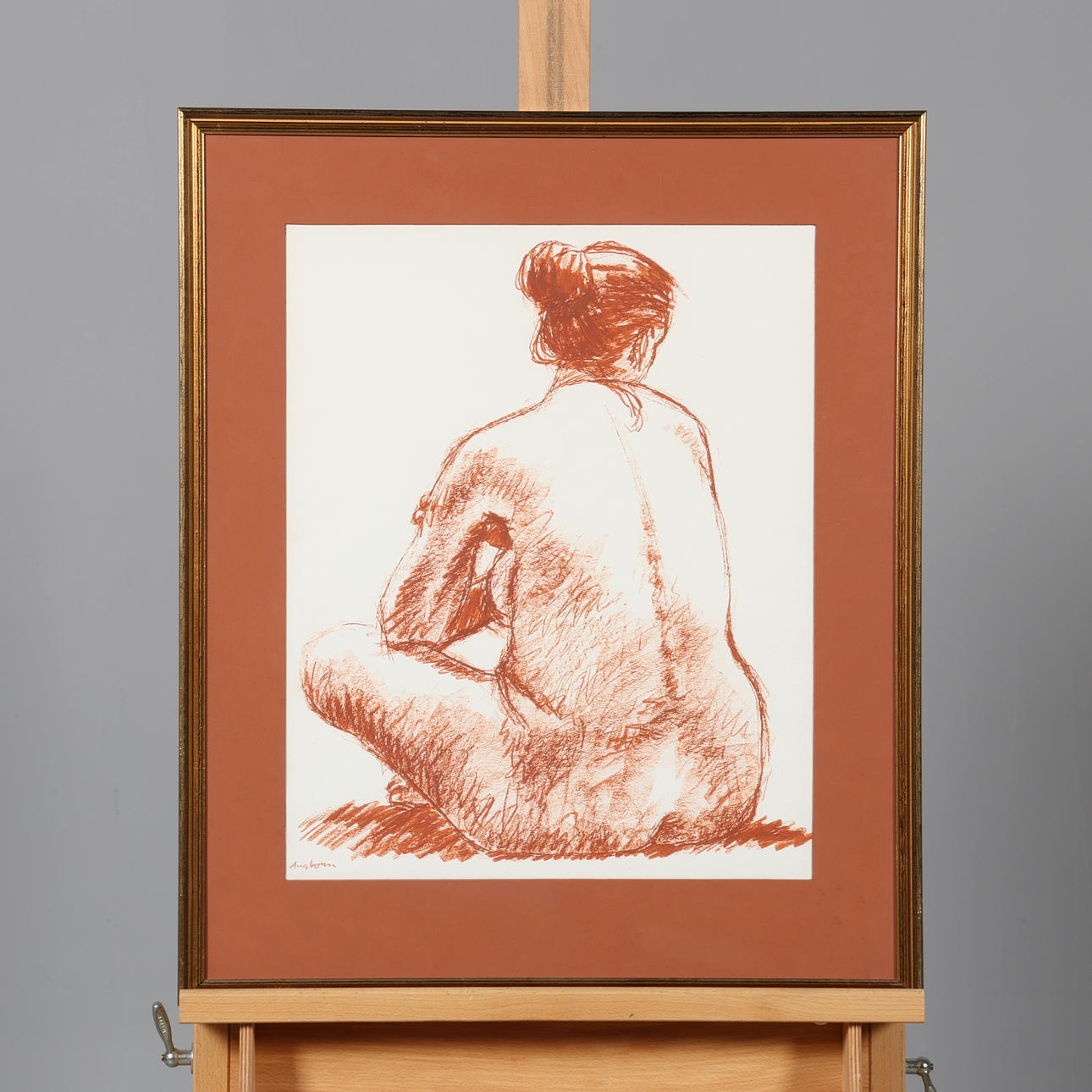 SVEN ANGBORN. DRAWING, signed.