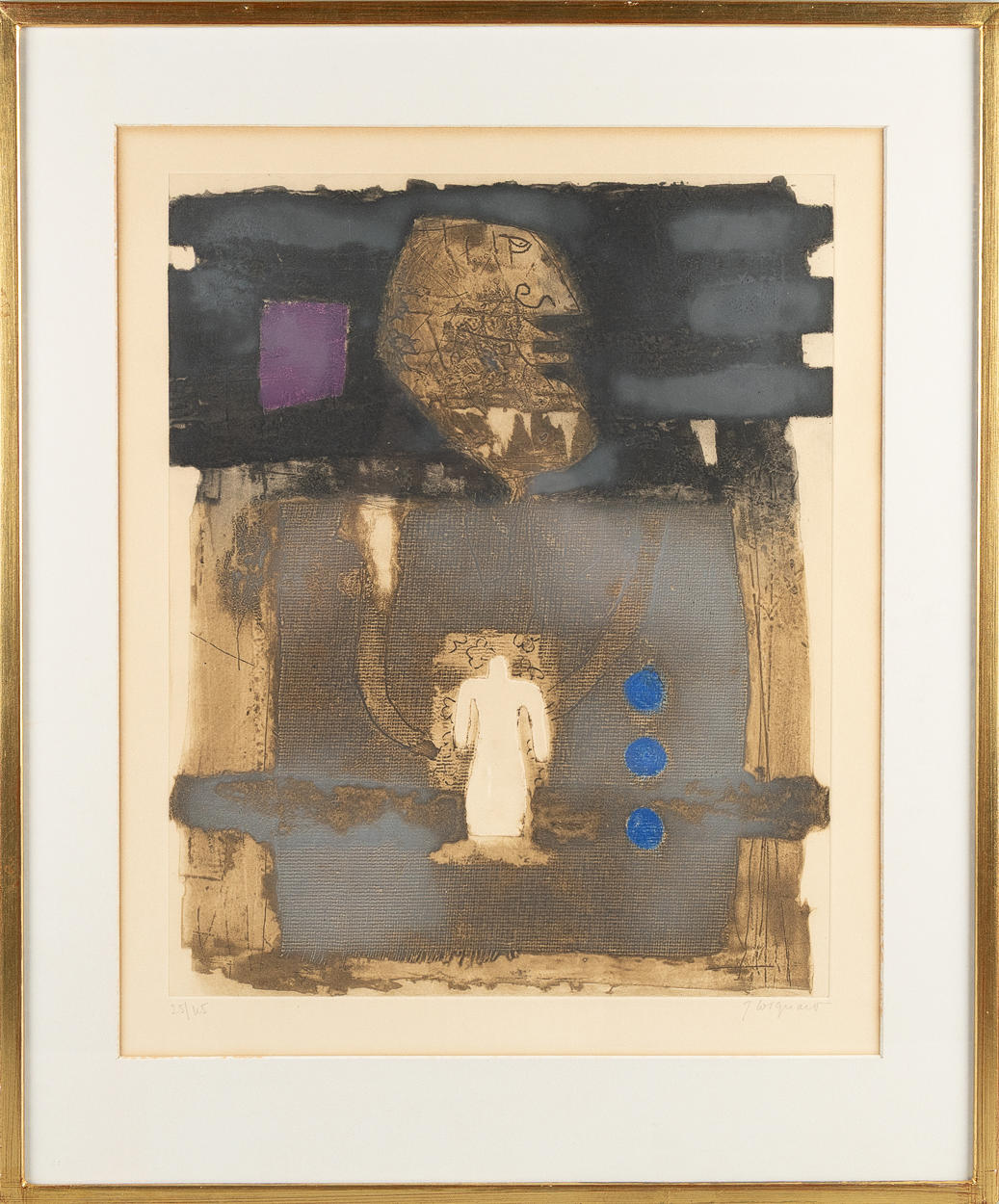 JAMES COIGNARD. Lithograph, carborundum etching, signed.