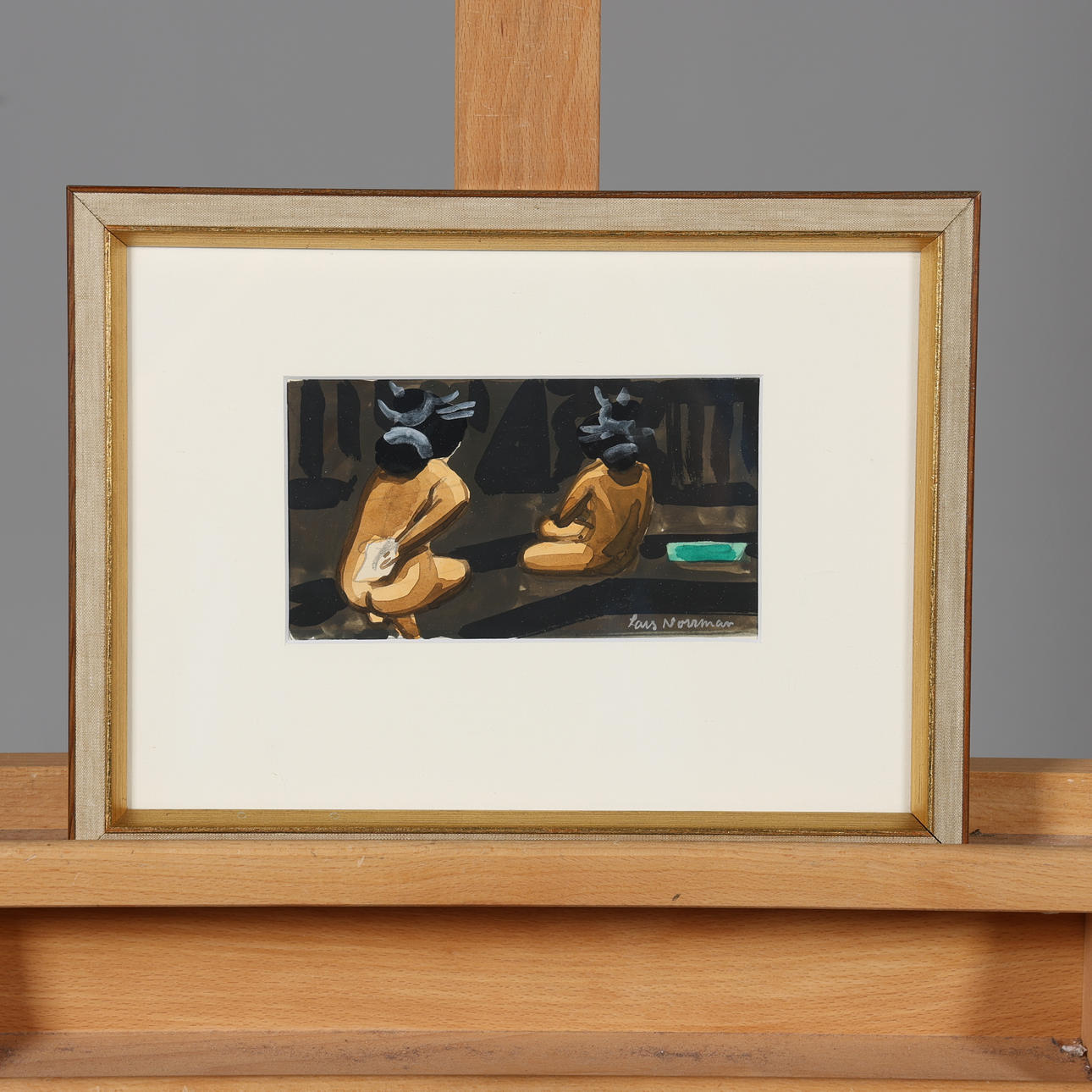 LARS NORRMAN. WATERCOLOR, signed.