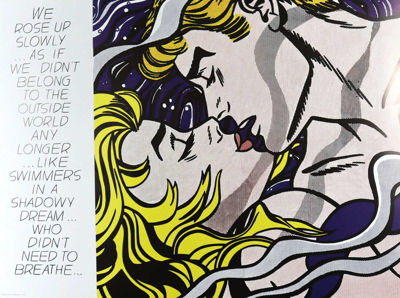 - LICHTENSTEIN, ROY. EFTER. „Vi steg langsomt op“ plakat, farve offsettryk.