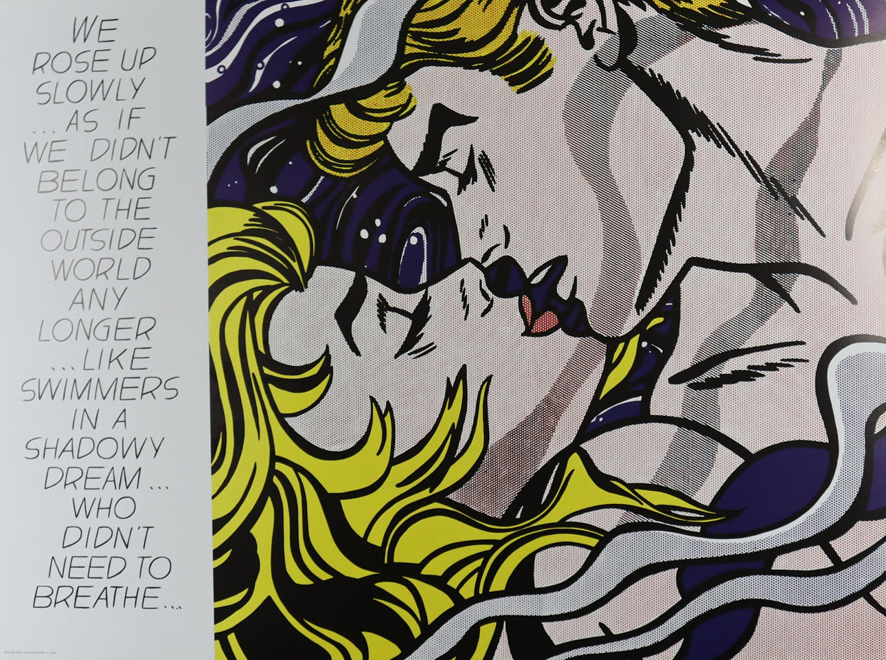 LICHTENSTEIN, ROY. After. - “We rose up slowly” poster, color offset print.