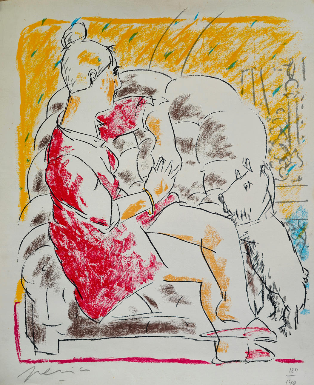 PERICO PASTOR. SILKSCREEN. SIGNED AND JUSTIFIED BY HAND. 124/140.