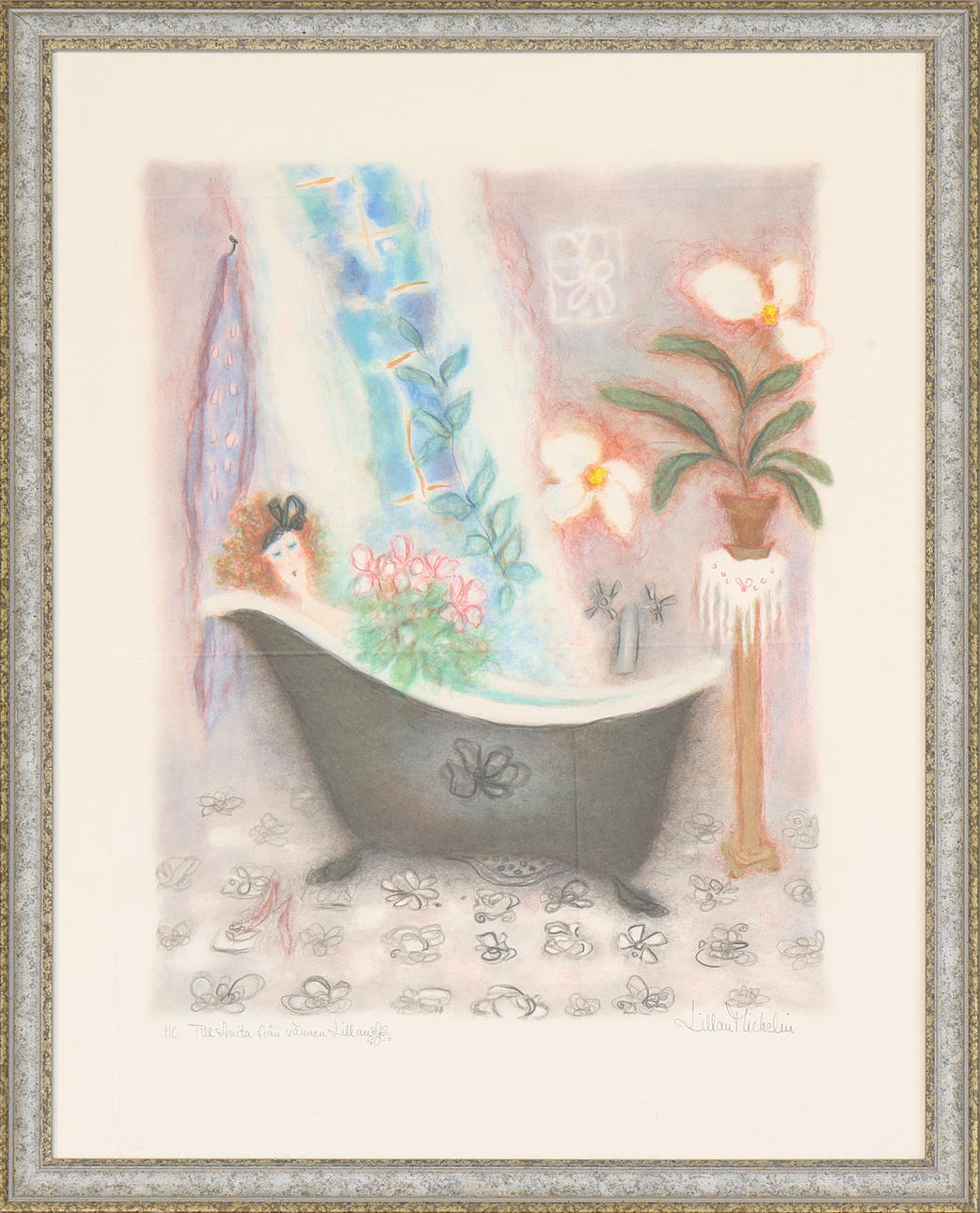 LILLAN MICHELIN. Lithograph in colours, signed.