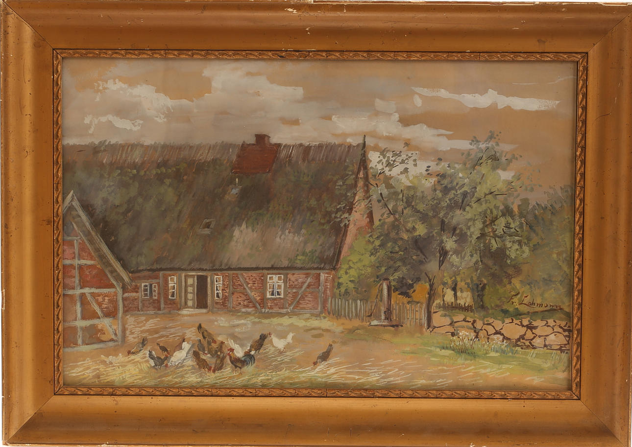 UNIDENTIFIED ARTIST, watercolour, signed.