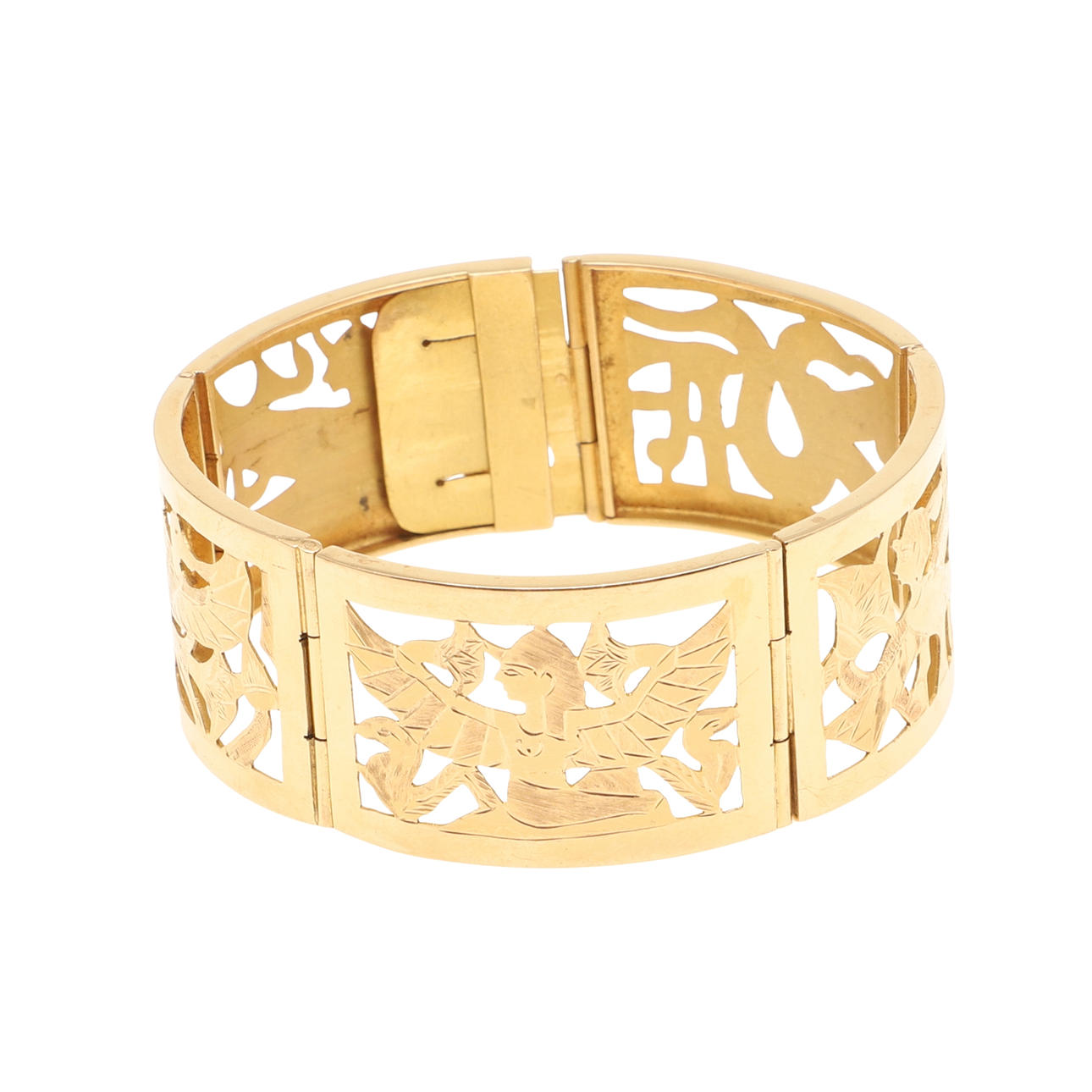 ETT EGYPTISKT GULDARMBAND.