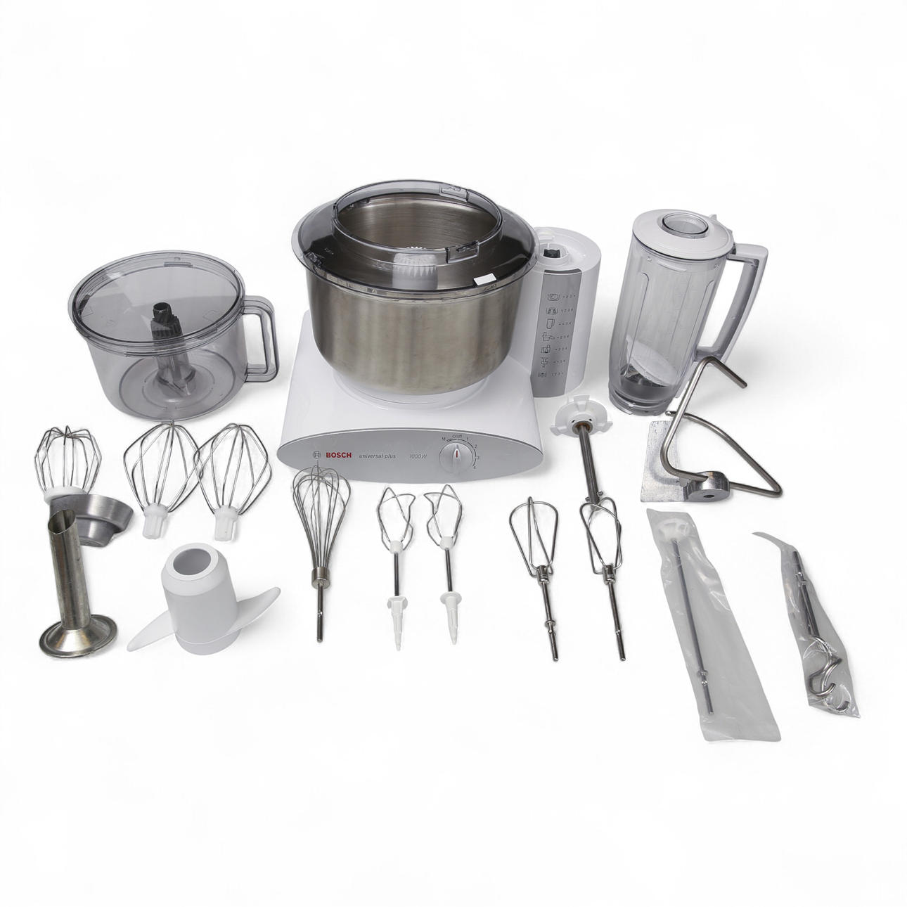Food processor with accessories, Bosch, model Universal Plus.