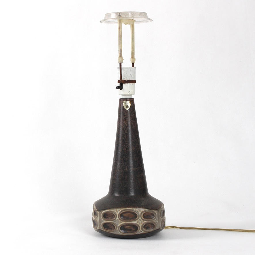 A ceramic table lamp, Michael Andersen & son, Bornholm.