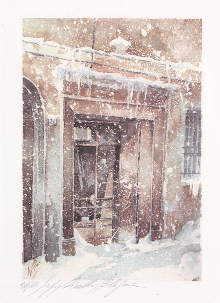 OIDENTIFIERAD KONSTNÄR. Värillitografiat, 2 kpl.