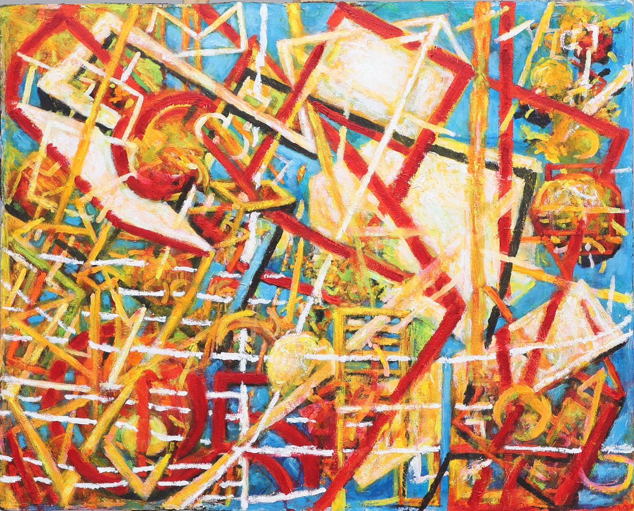 GÖRAN BENGTSSON. acrylic on cardboard/styrofoam, “EBIF”, signed on verso, dated 2018.