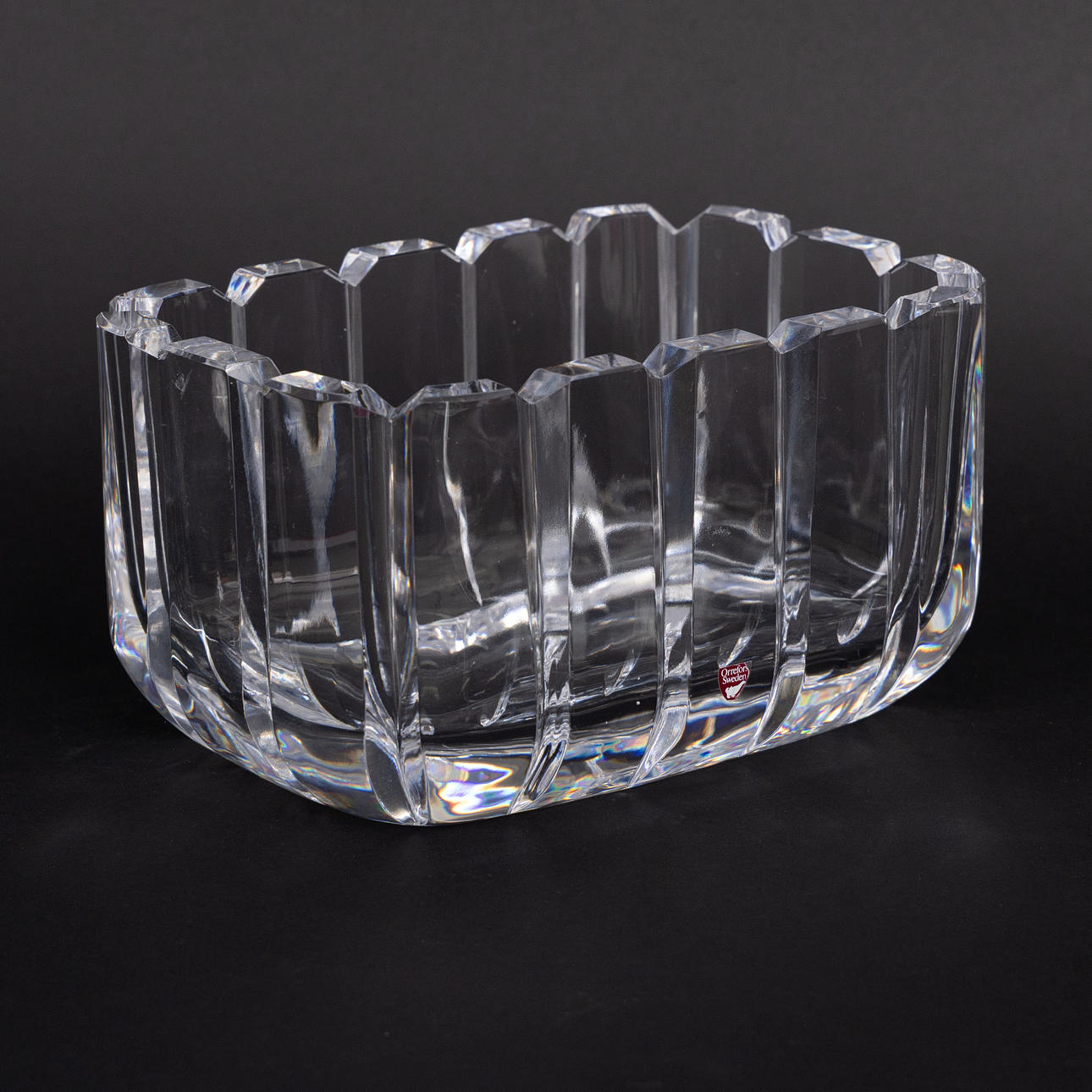 GUNNAR CYRÉN. Glasschale, Stenhammar, Orrefors.