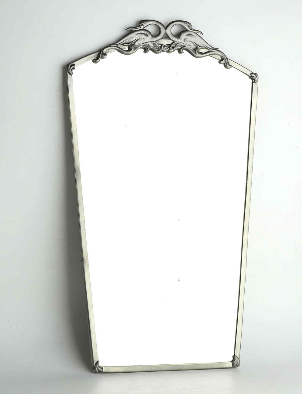 A 1930s pewter mirror from Swedish Grace.