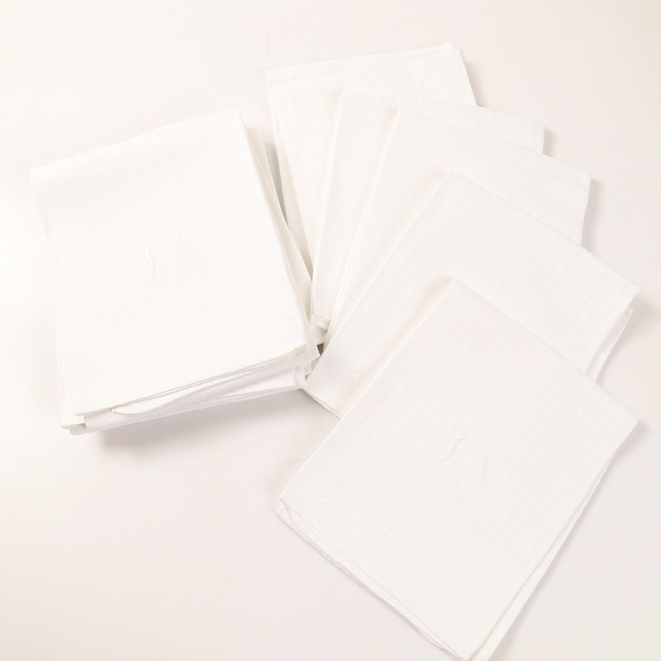 TOWELS, 12 pieces, linen.