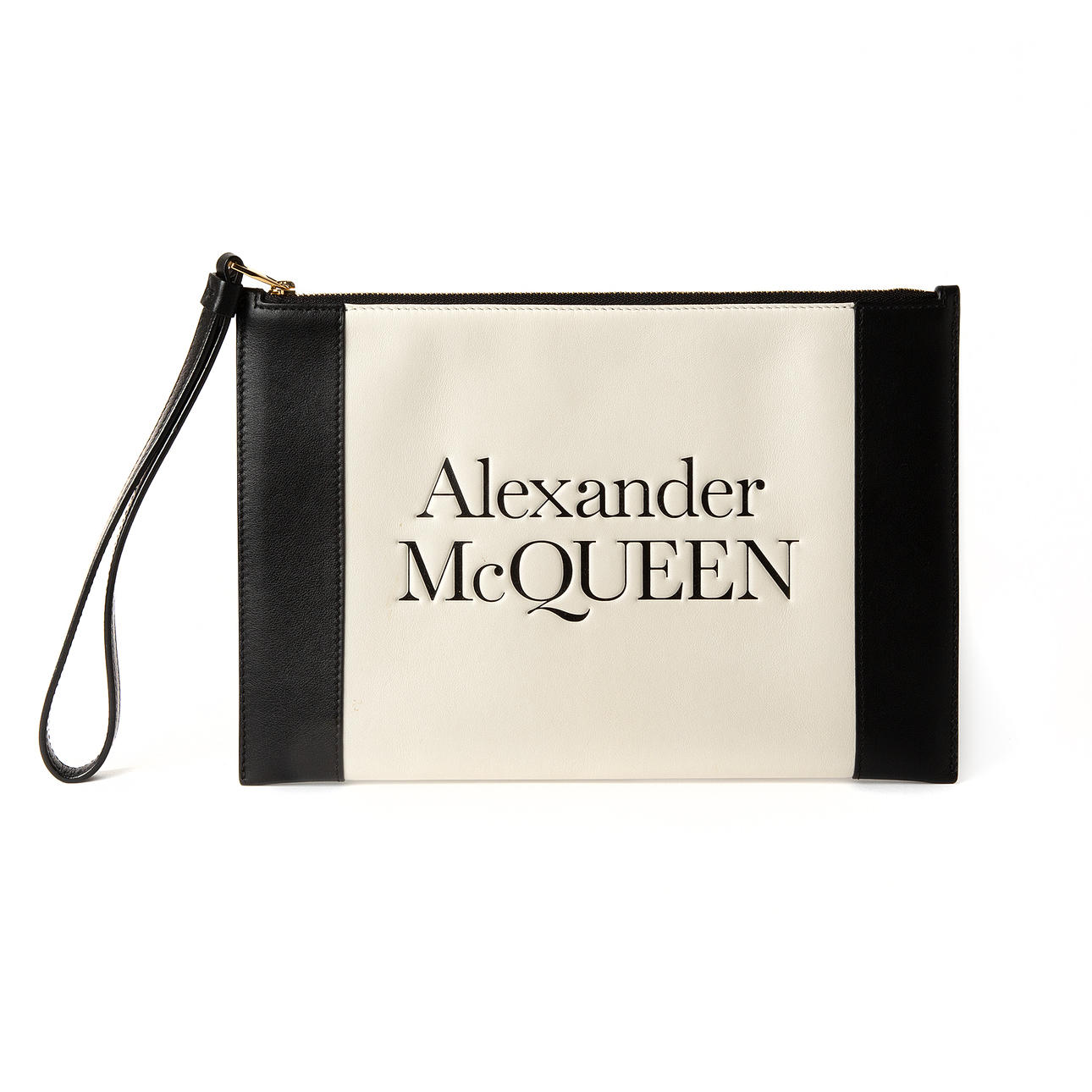 ALEXANDER MCQUEEN. Clutch, leather.