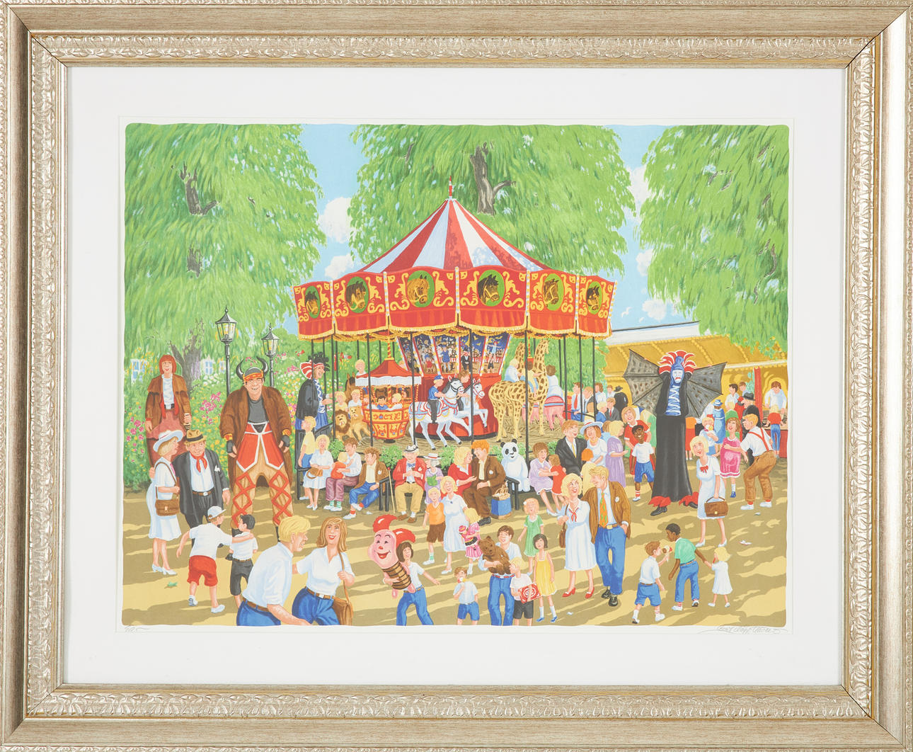 BERT HÅGE HÄVERÖ. “Tivoli”, lithograph, signed and numbered EA.