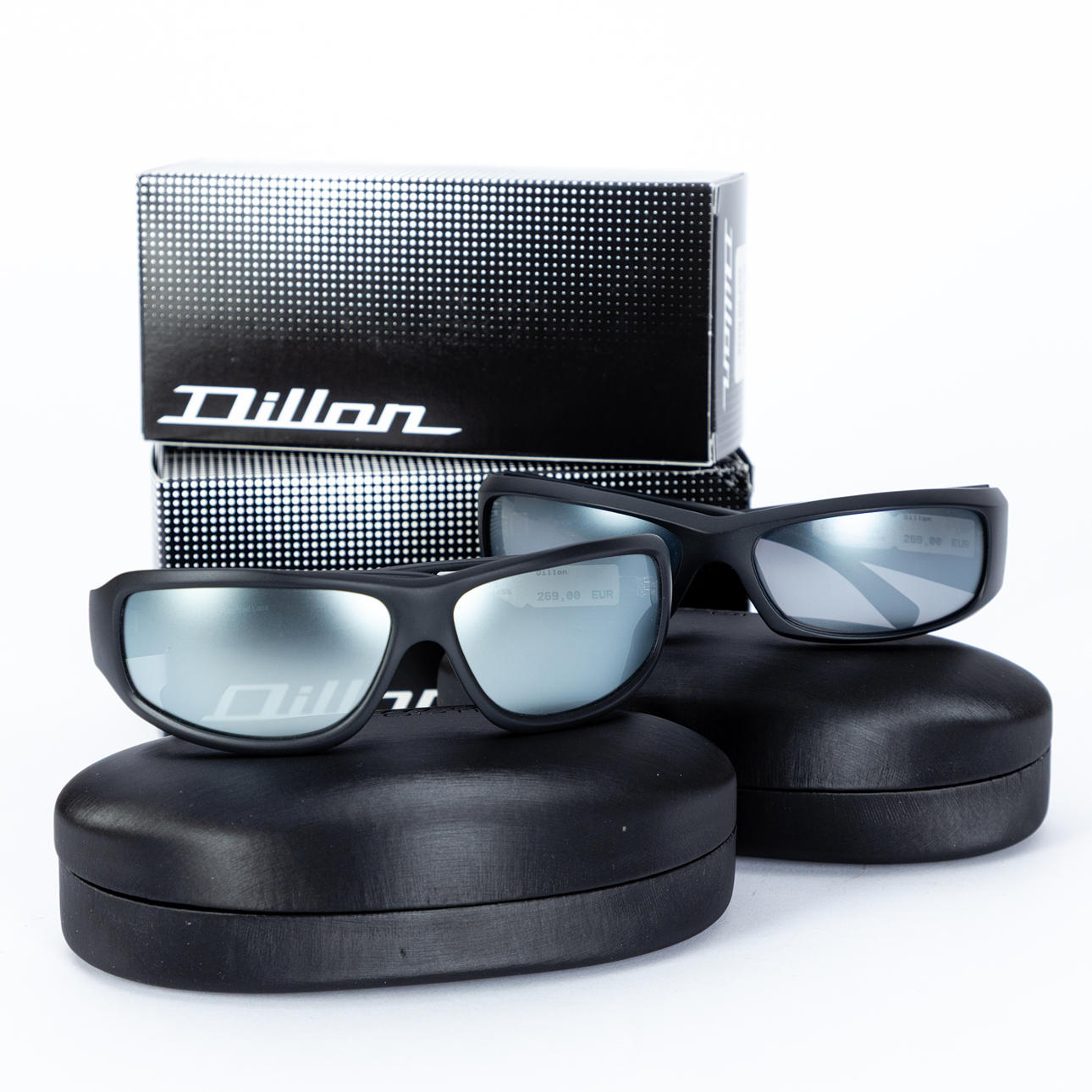 DILLON OPTICS. Two sunglasses, Bucket and Smoke (2).