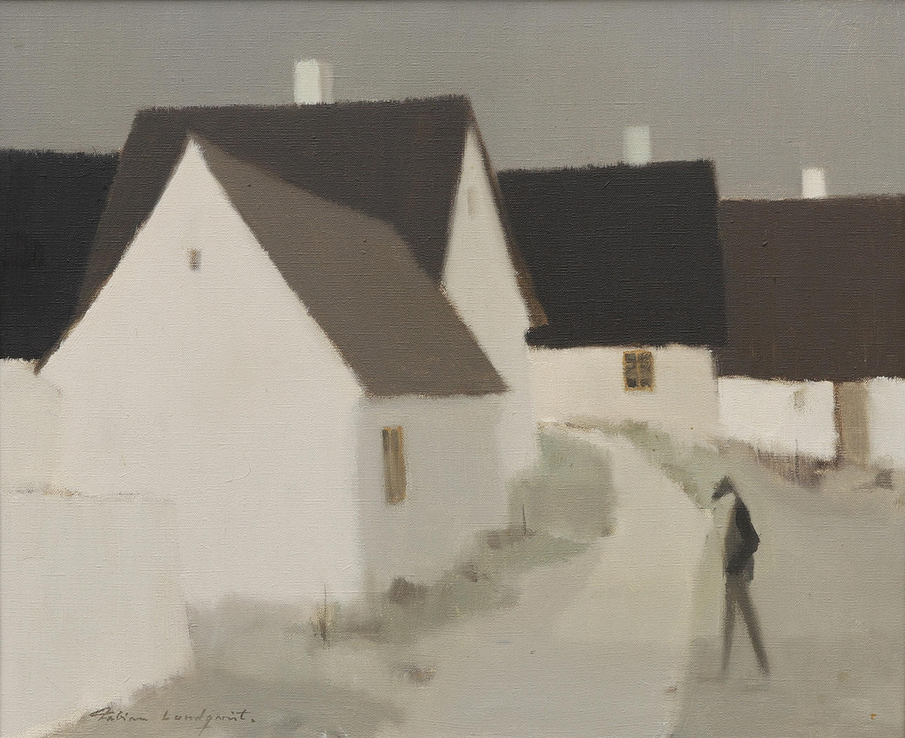 FABIAN LUNDQVIST. “From Kivik”, oil on canvas, signed.