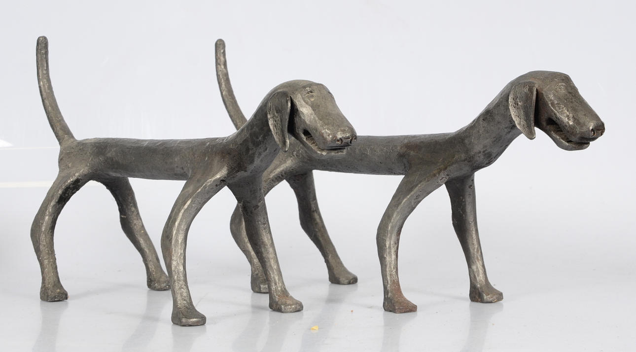 ELDHUNDAR, 1-par, järn, 1900-tal.