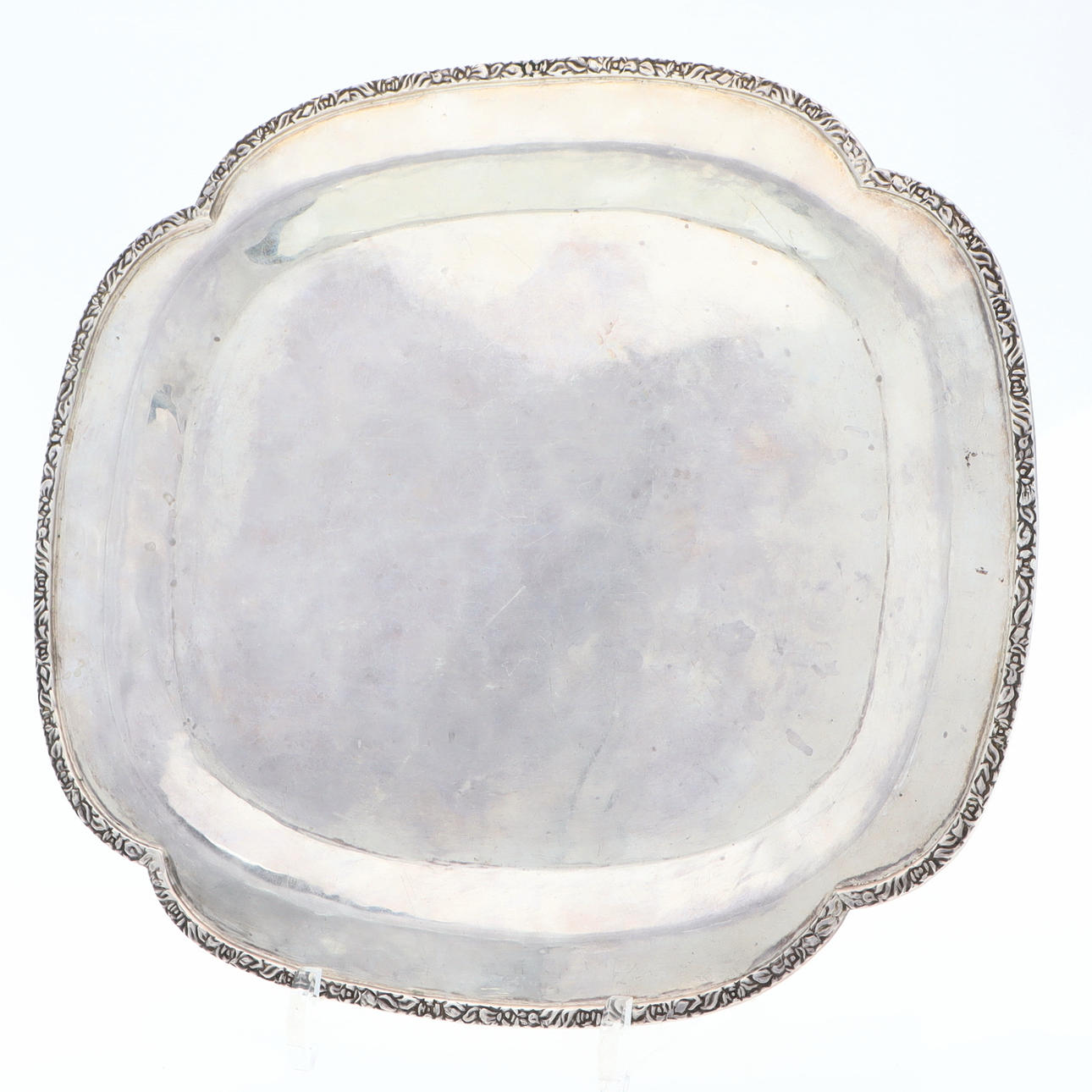 TRAY, sterling silver, Peru.