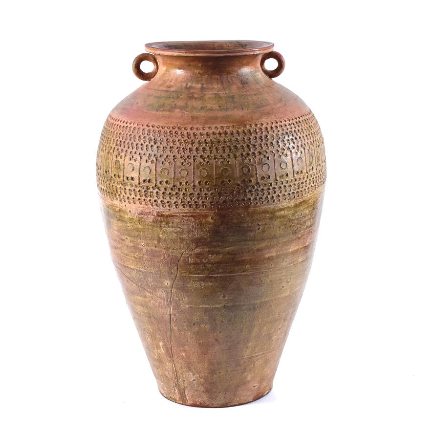 A ceramic floor vase, 20th century.