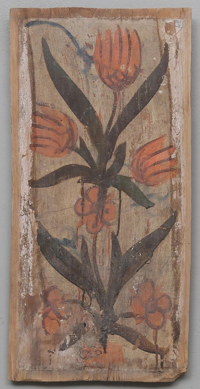 KYRKOBÄNKSDÖRR, allmoge, 1800-tal.