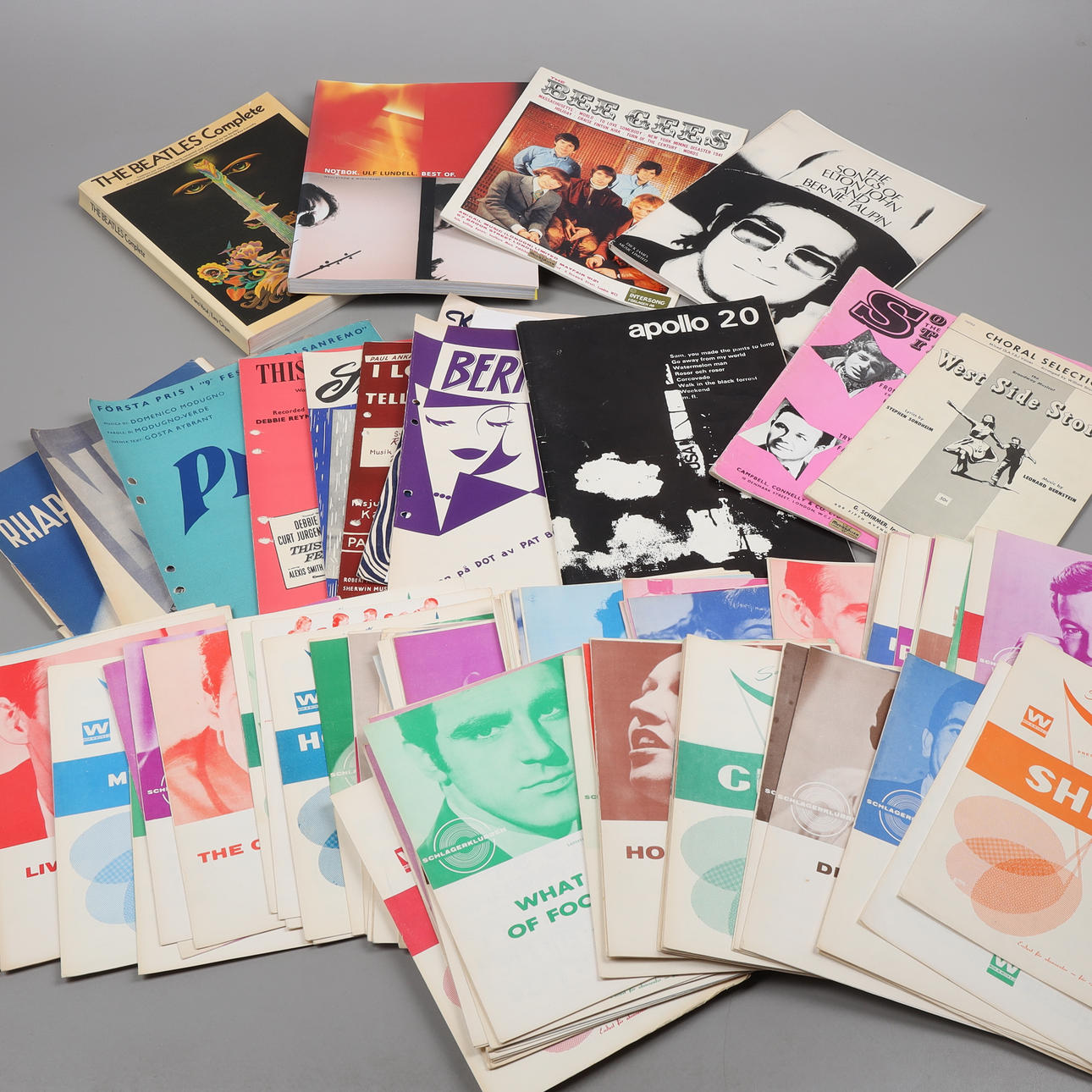 SHEET MUSIC AND NOTEBOOKS, 20th century.