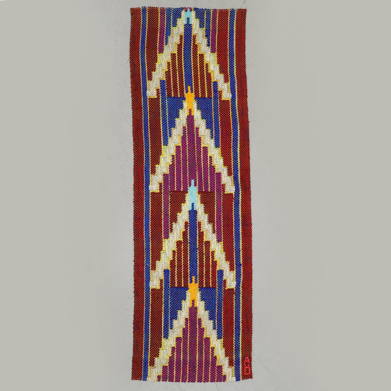 AGDA ÖSTERBERG. Bonad, monogram signed, 152 x 52 cm.