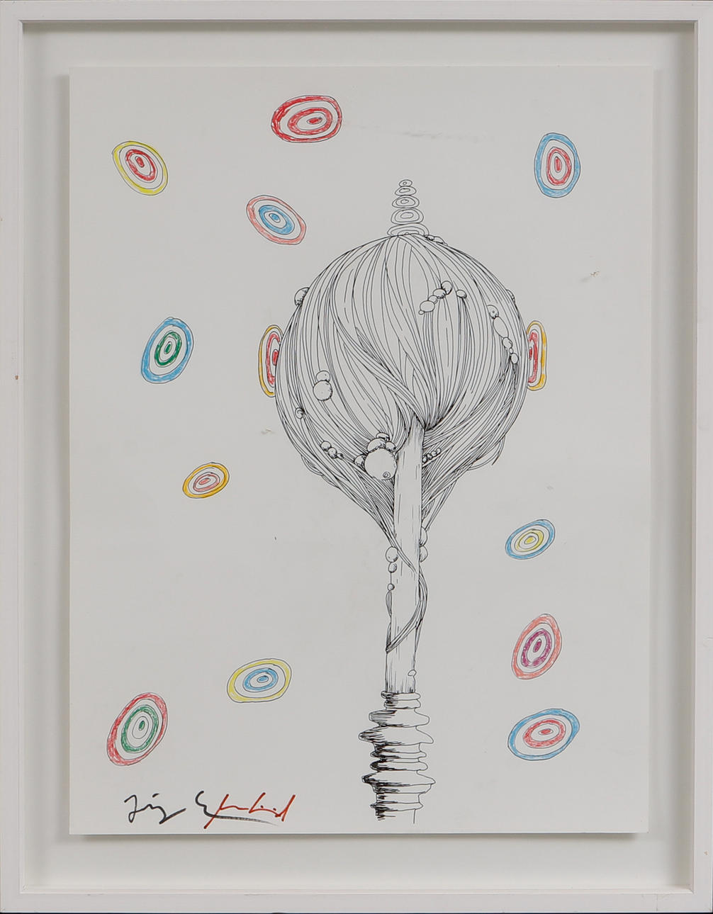 JONAS LIVERÖD & JÖRGEN SVENSSON. Composition, mixed media, signed.