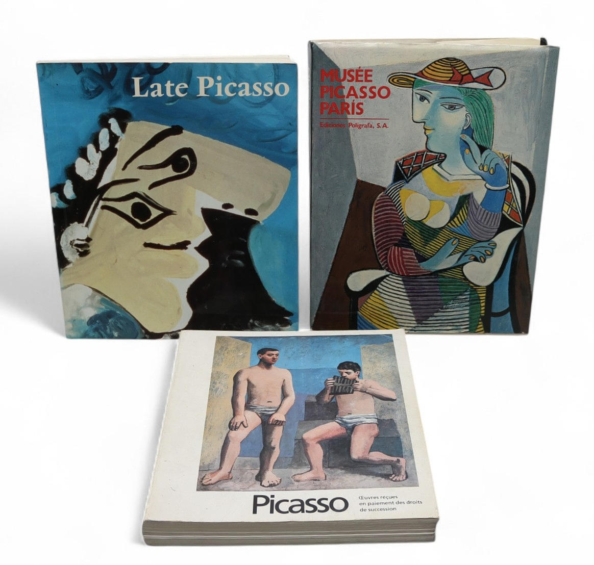 Three books about Picasso.