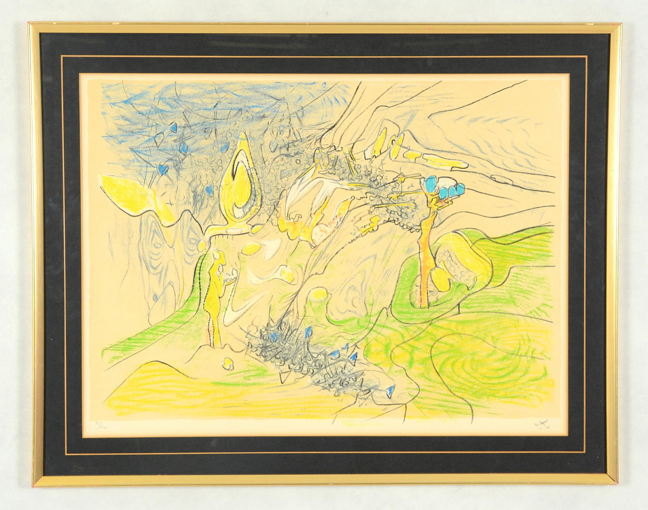 ROBERTO MATTA. Färglitografi.